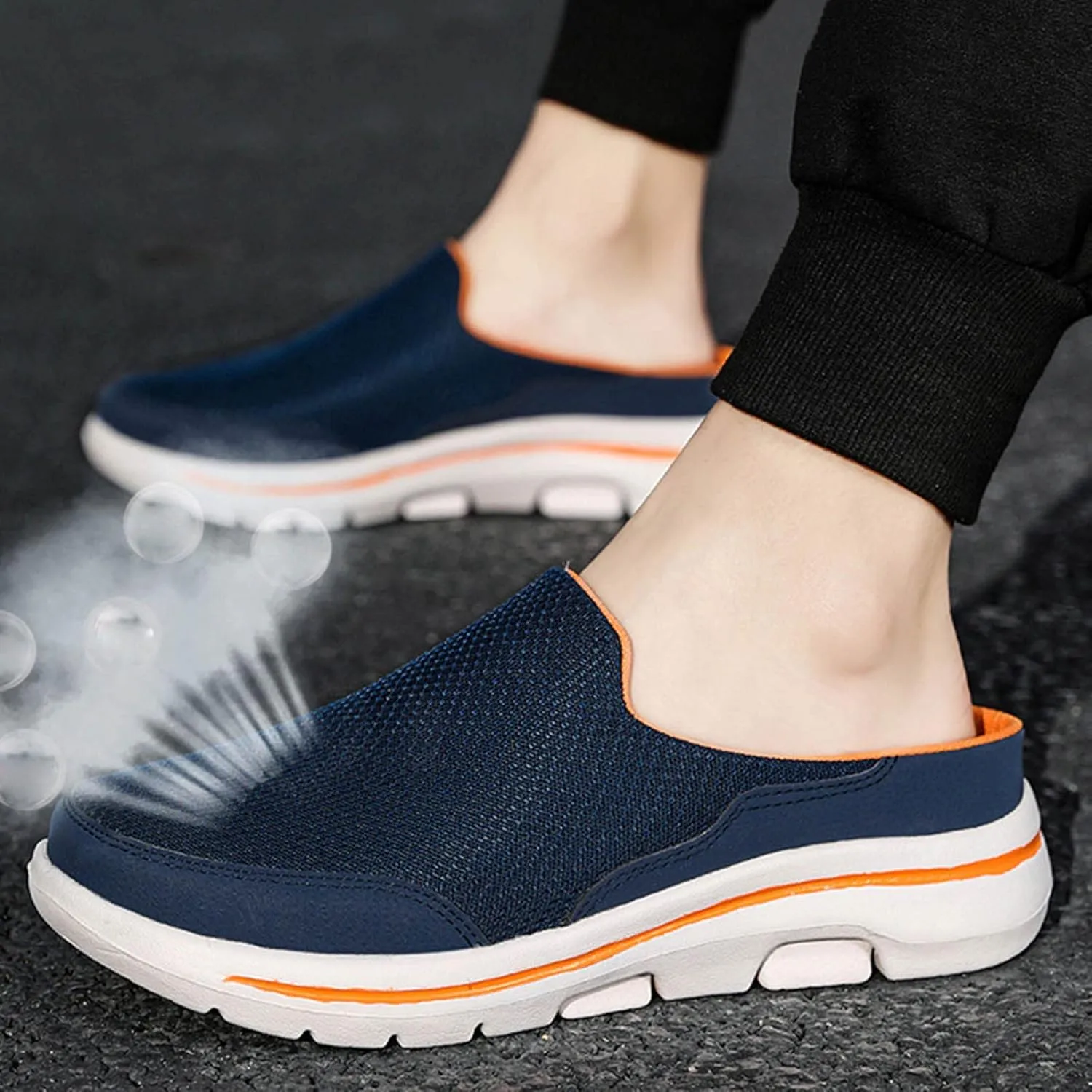 Women's Casual Slip on Half Shoes Breathable Mens Running Shoes Comfortable Dress Casual Shoes Walking Sneakers Tennis Shoe Loafers Dress Shoe
