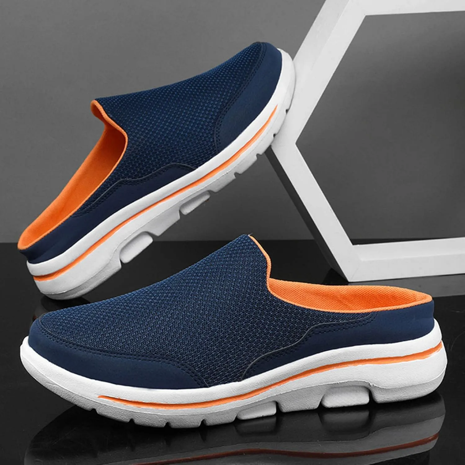 Women's Casual Slip on Half Shoes Breathable Mens Running Shoes Comfortable Dress Casual Shoes Walking Sneakers Tennis Shoe Loafers Dress Shoe