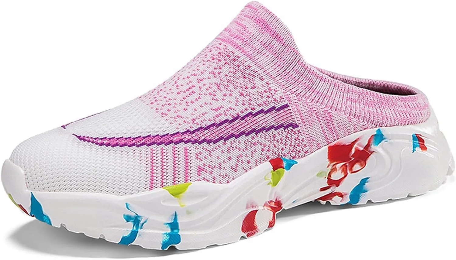 Women's Casual Slip on Half Shoes Breathable Mens Running Shoes Lightweight Casual Work Shoes Men's Fashion Sneakers Platform Tennis Shoe Trainers Shoe