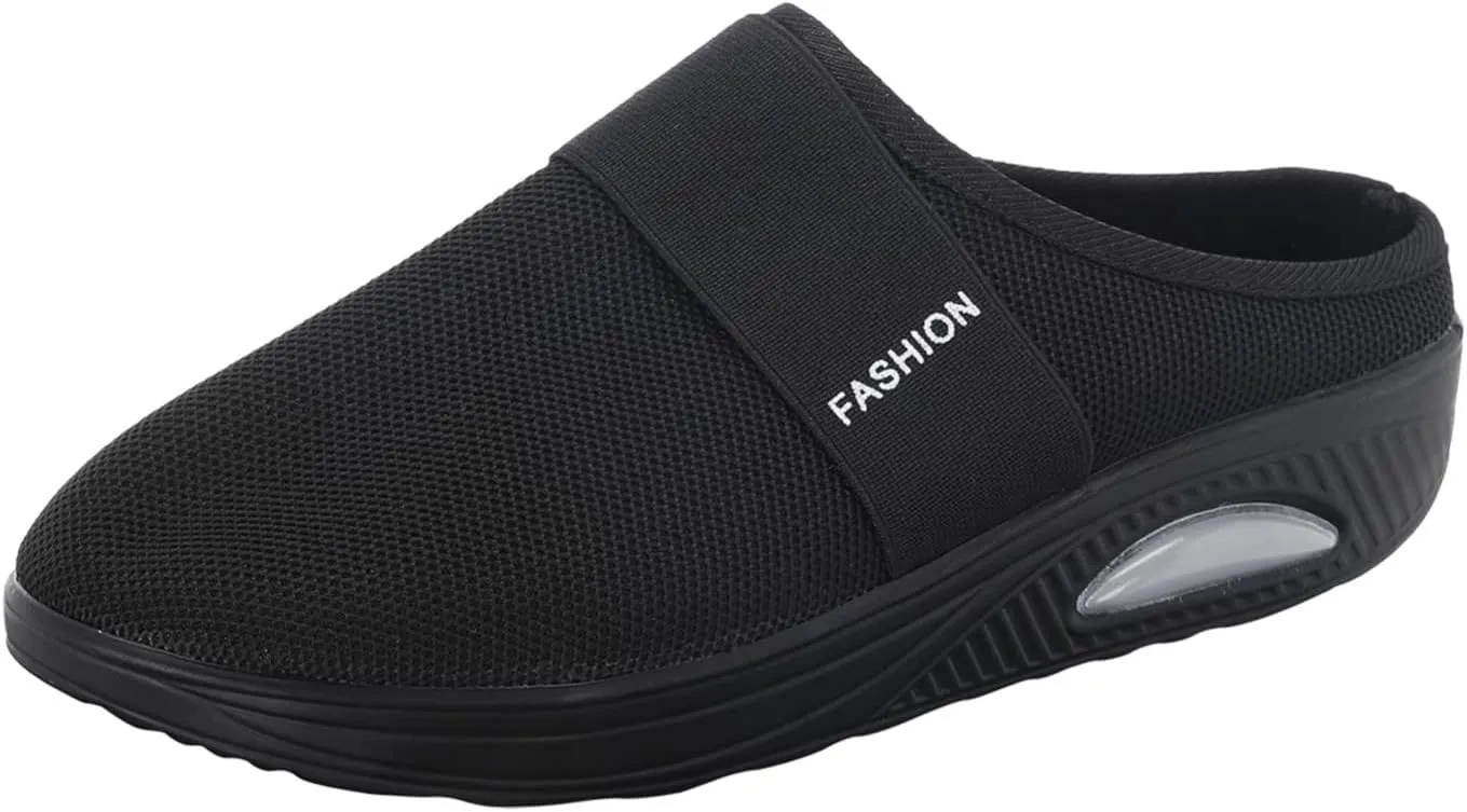 Women's Fashion Sneaker Mesh Slip On Black Non Slip Shoes for Women Comfortable Running Shoes for Women White Loafers Women Womens White Sneaker