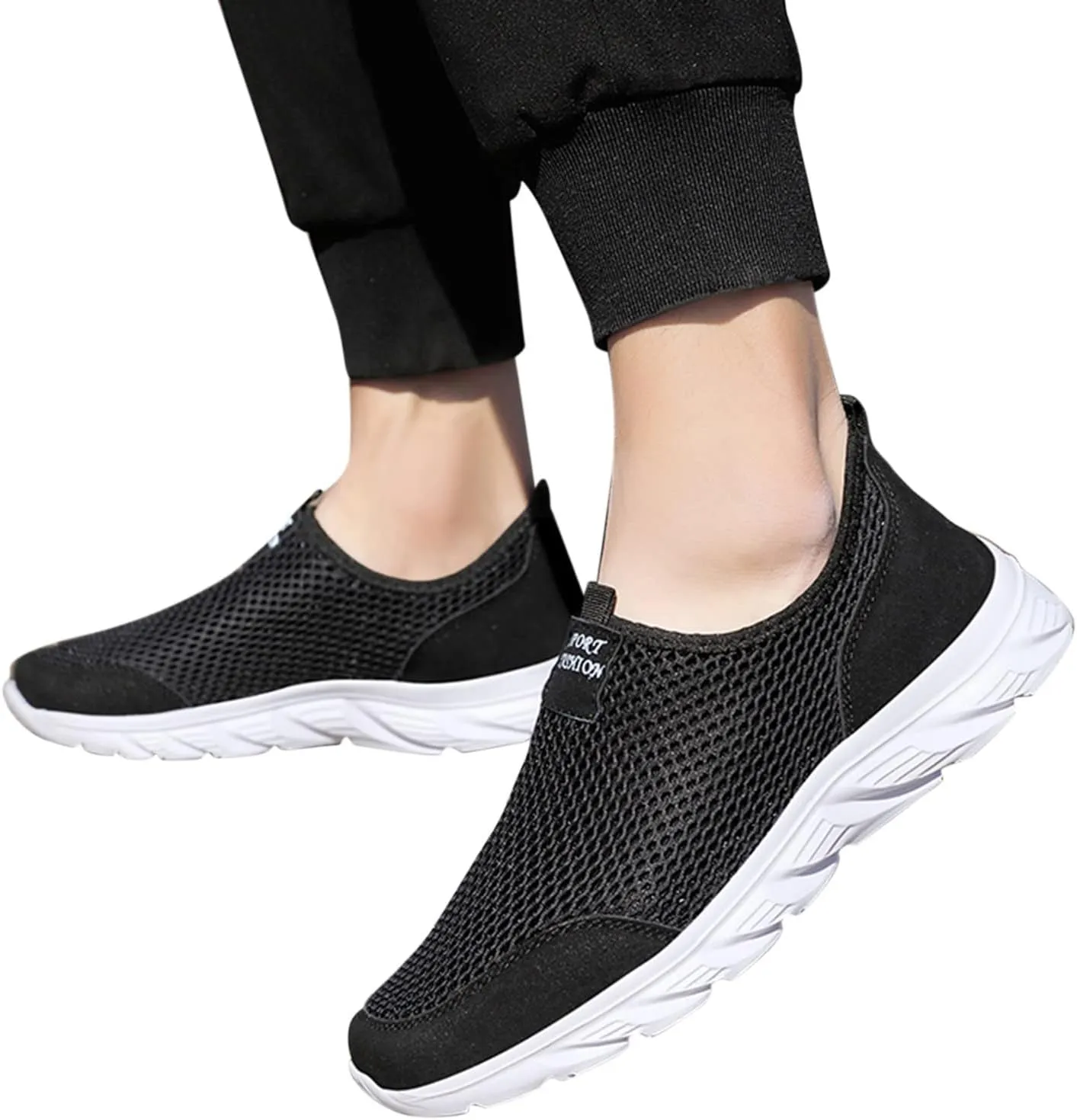 Women's Loafer Flat Platform Sneakers for Women Black Running Shoes for Women Slip on Non Slip Low Top Casual Mens Loafers Dress Shoes Dress Sneakers Men Wide Width