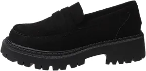 Womens Loafers Comfortable Dressy Shoes Slip-Ons Platform Loafers Chunky Penny Loafers Lug Sole Loafers Casual Shoes