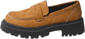 Womens Loafers Comfortable Dressy Shoes Slip-Ons Platform Loafers Chunky Penny Loafers Lug Sole Loafers Casual Shoes