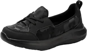 Women's Pattern Print Slip On Walking Shoes Comfortable Casual Arch Support Non-Slip Breathable Soft Sole Low Top Loafers Flats
