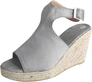 Women's Platform Heels Espadrille Heeled Wedges Orthopedic Sandals Beach Heels Sandal Strappy Slip on Sandals