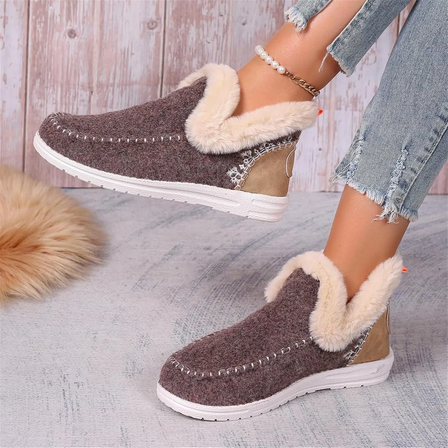 Womens Shoes Casual Women's Fashion Sneakers Slip On Loafers for Women Dressy Fashion Casual Comfy Soft Christmas Print Shoes Women Comfort Cute Casual Slip On Lightweight