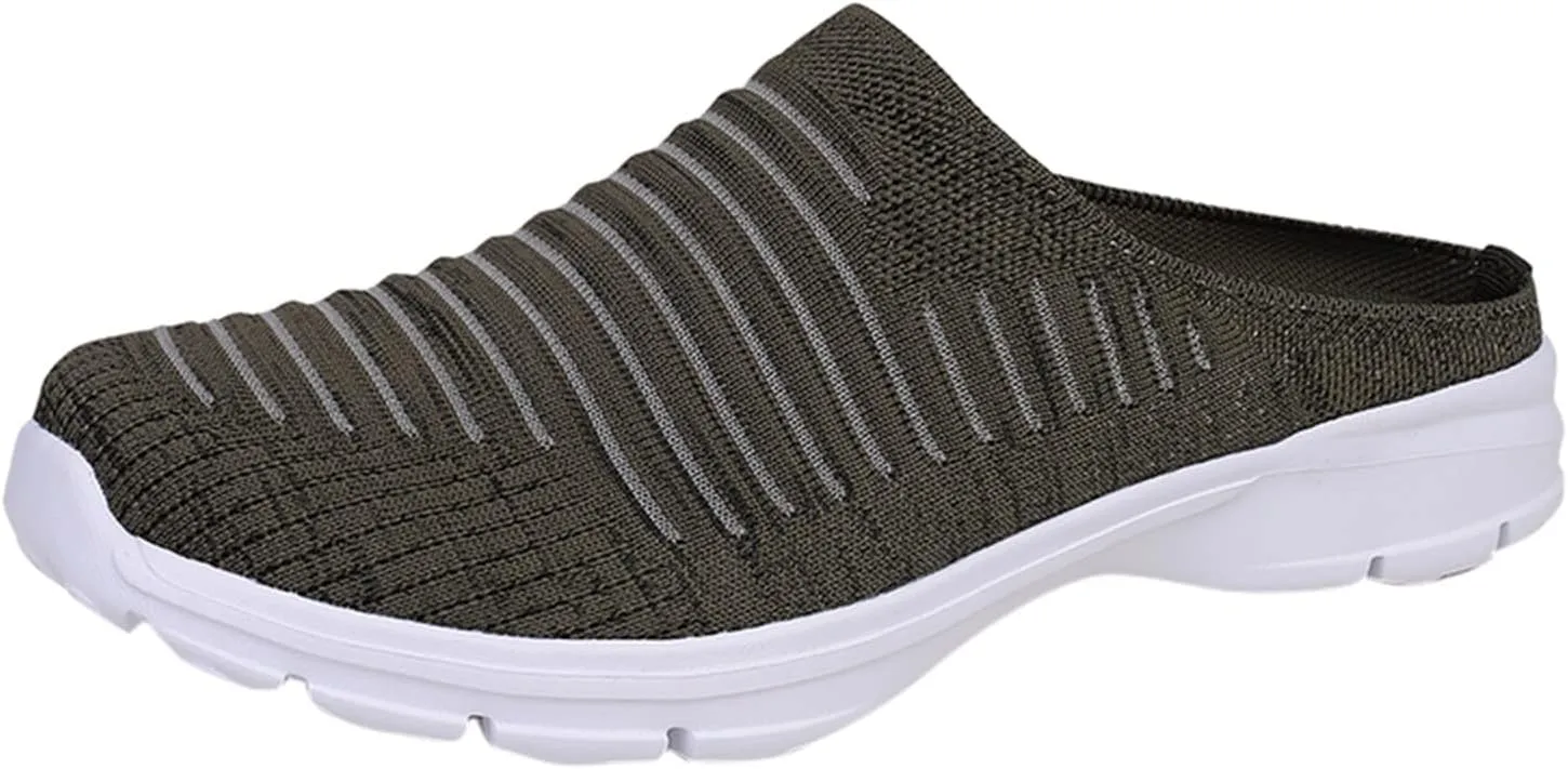 Women's Slip-on Mule Sneakers Lightweight Womens Running Shoes Lightweight Casual Shoes for Fall Black Platform Sneaker Platform Tennis Shoe Loafers Casual Slip On