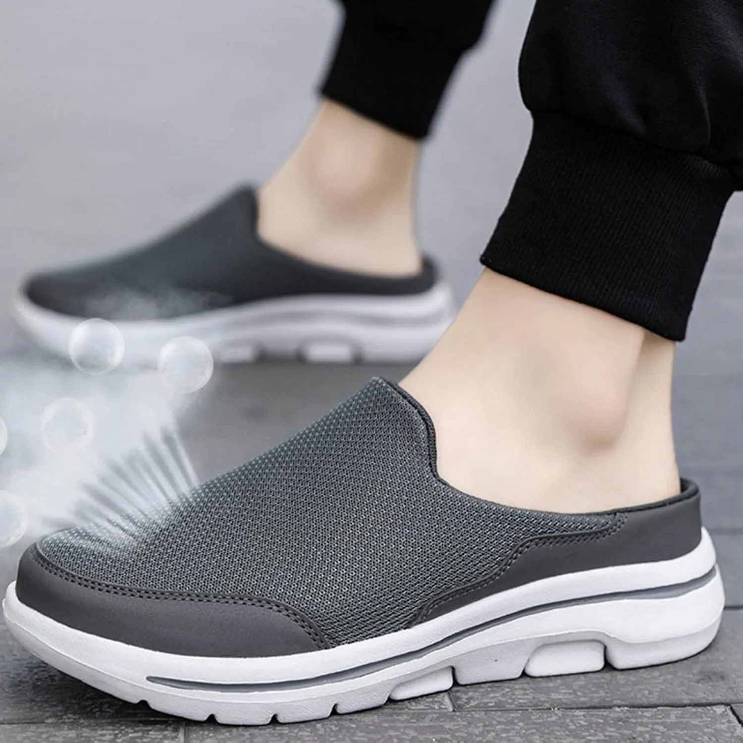 Women's Slip-On Orthopedic Arch Support Backless Tennis Shoes Men Loafers Men's Casual Dress Shoes Fashion Sneakers 2025 Steel Toe Tennis Shoe Casual Loafers