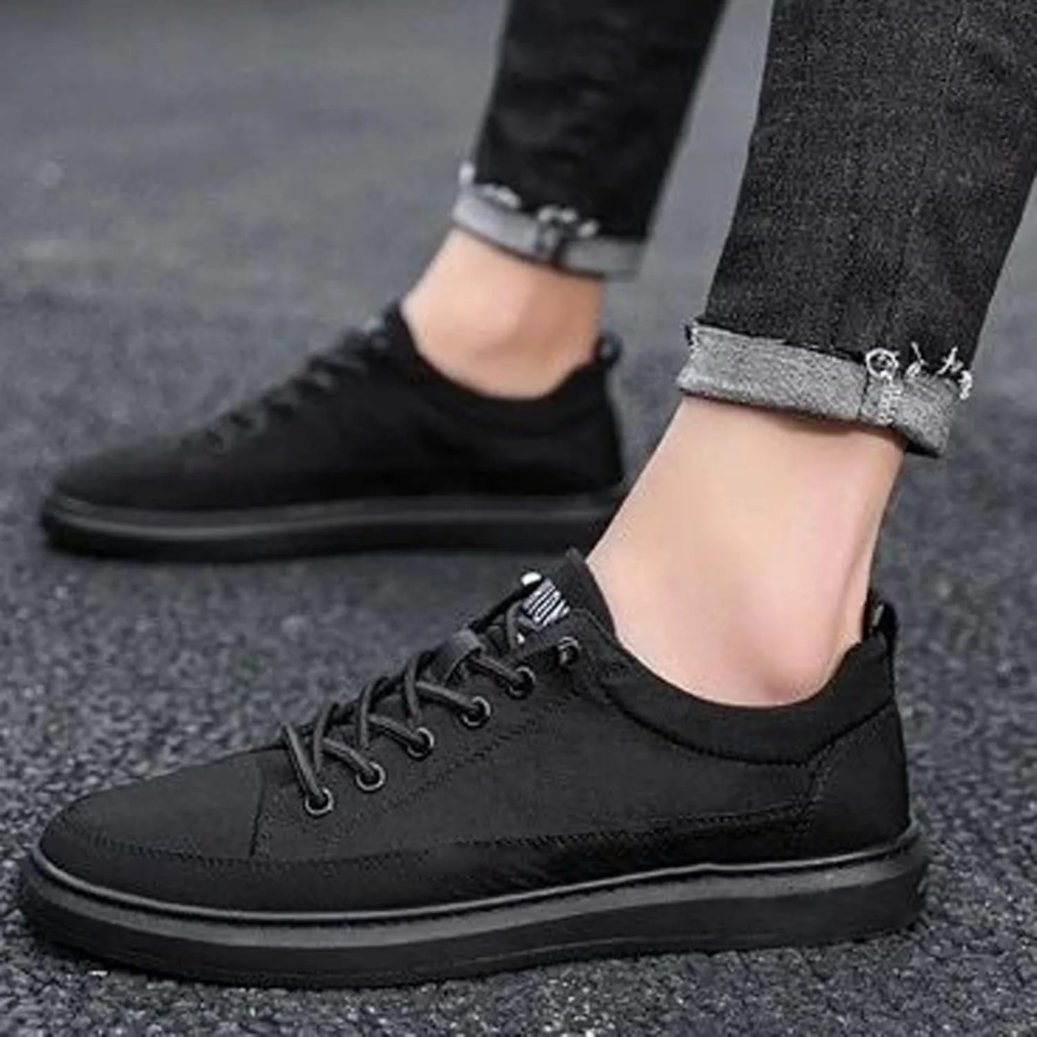 Women's Sneakers in White in Wide Width Womens Tennis Shoes Slip On Casual Shoes Round Toe Slip On Casual Men's Loafers & Slip-Ons Sneakers for Women