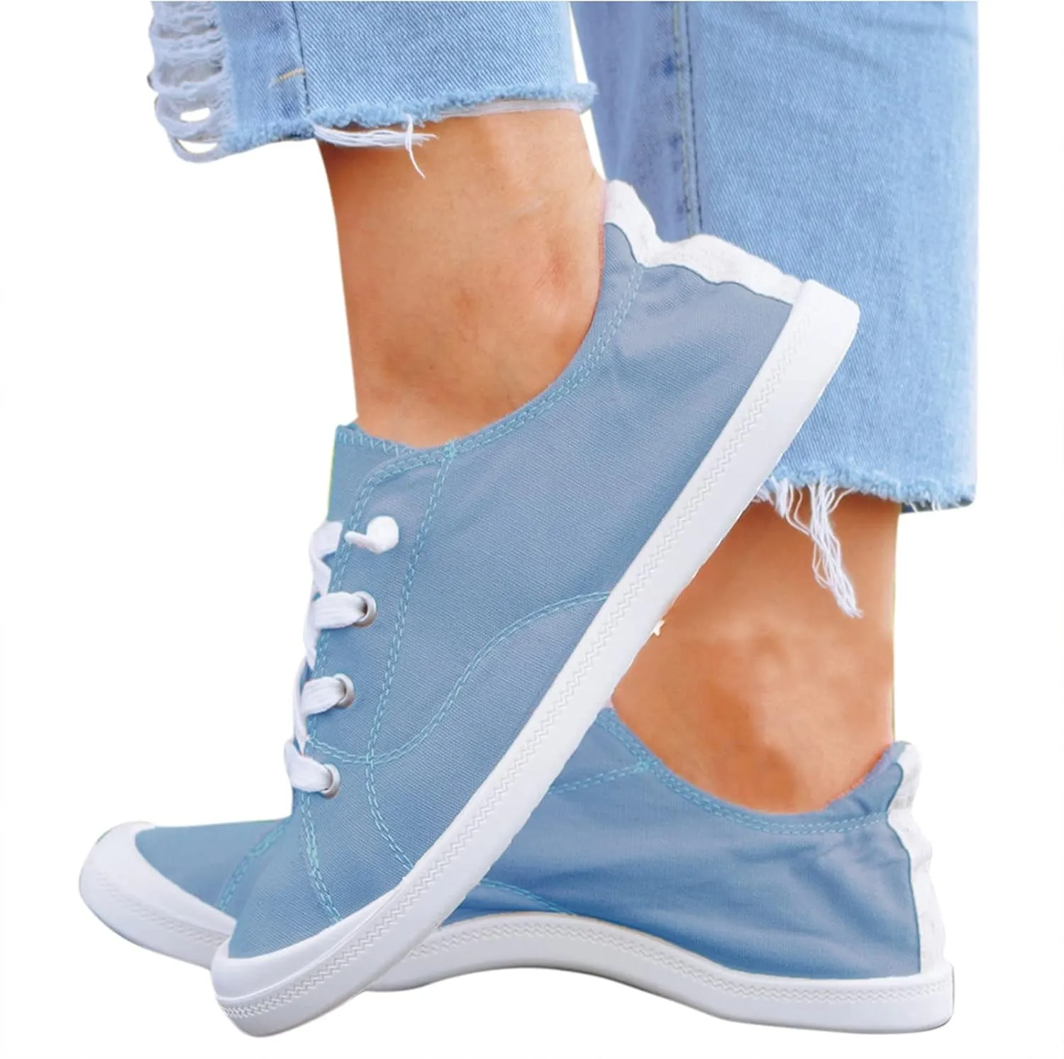Womens Sneakers Size 11 Walking Zapatos para Mujer Comodos Casuales De CuñA Bajitos Cerrados Non Slip House Shoes for Women Elderly Womens White Sneakers Slip On Tenis OrtopéDicos para Mujer Blanco