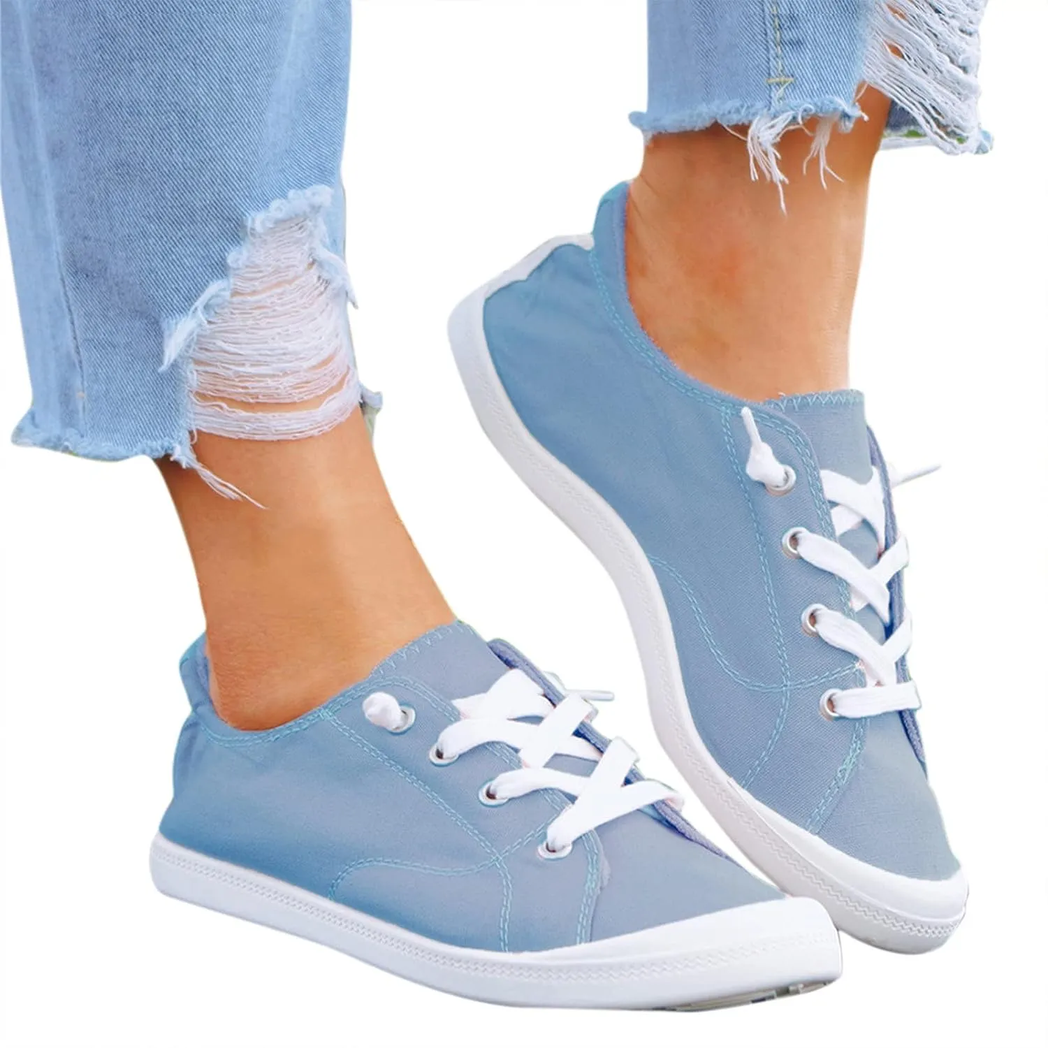 Womens Sneakers Size 11 Walking Zapatos para Mujer Comodos Casuales De CuñA Bajitos Cerrados Non Slip House Shoes for Women Elderly Womens White Sneakers Slip On Tenis OrtopéDicos para Mujer Blanco
