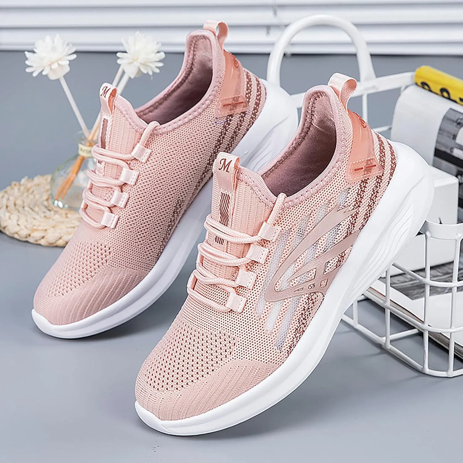 Women's Sneakers Size 9 Slip On Sneakers with Arch Support for Women and Non Slip Brown Slip On Shoes for Elderly Women Womens Sneakers Size 6.5 Wide Women's Everyday Shoes Work