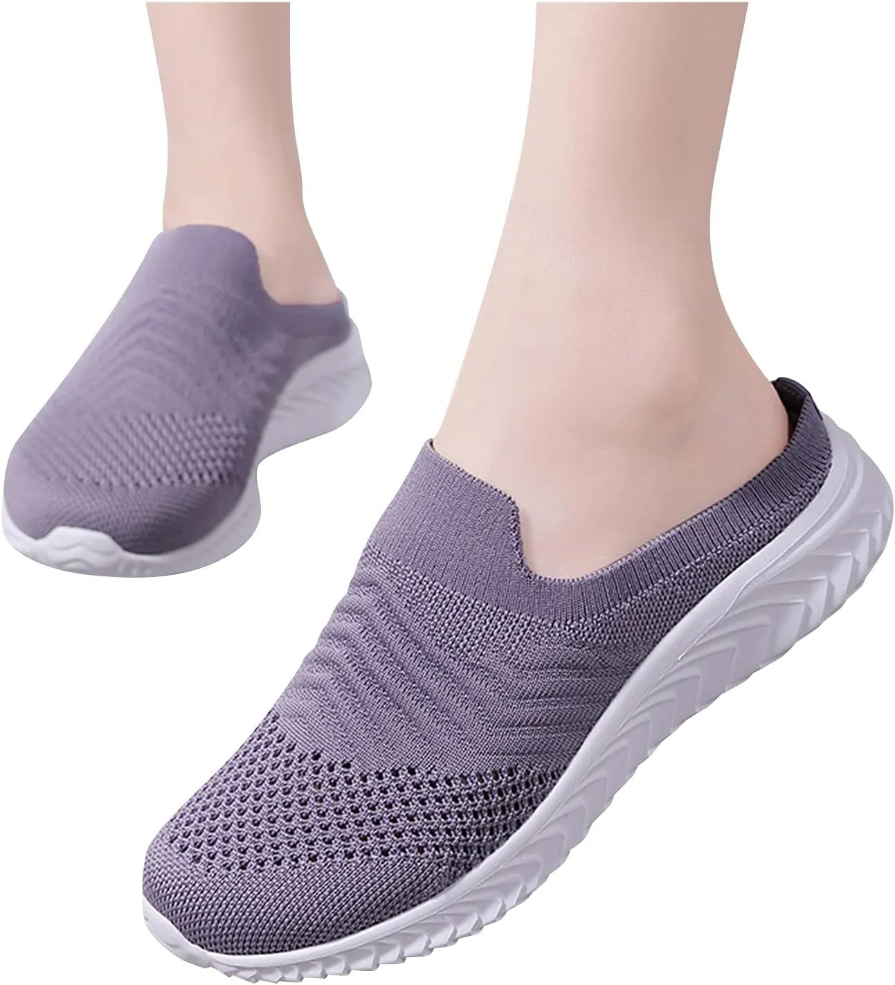 Womens Summer Breathable Mesh Slippers Slip On Shoes Women Lightweight Men's Casual Dress Shoes Men's Fashion Sneakers Slip On Tennis Shoe Loafers Dress Shoe