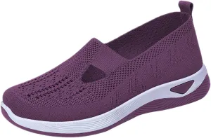 Women's Woven Orthopedic Breathable Soft Sole Slip On Shoes Women Winter Men's Casual Shoes Casual Sneakers Tennis Shoe Loafers Casual Slip On