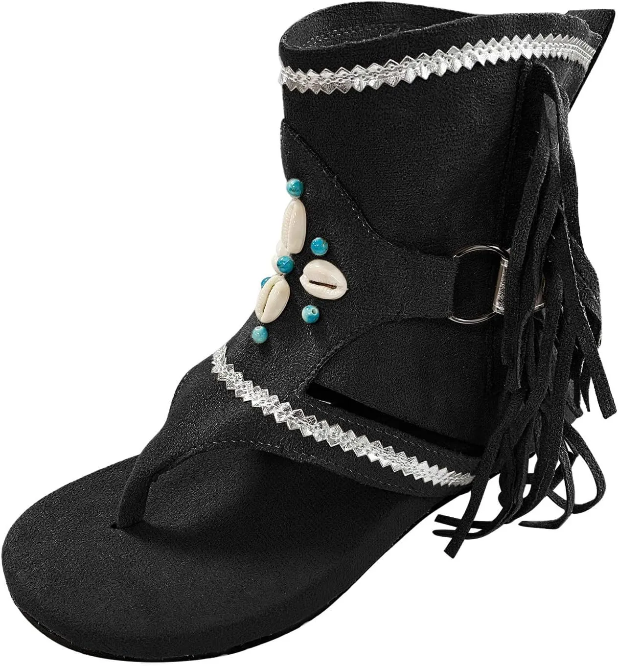 Yoga Mat Comfortable Flat Sandal for Women Open Toes One Band Ankle Strap Flats Rhinestone Flats for Women